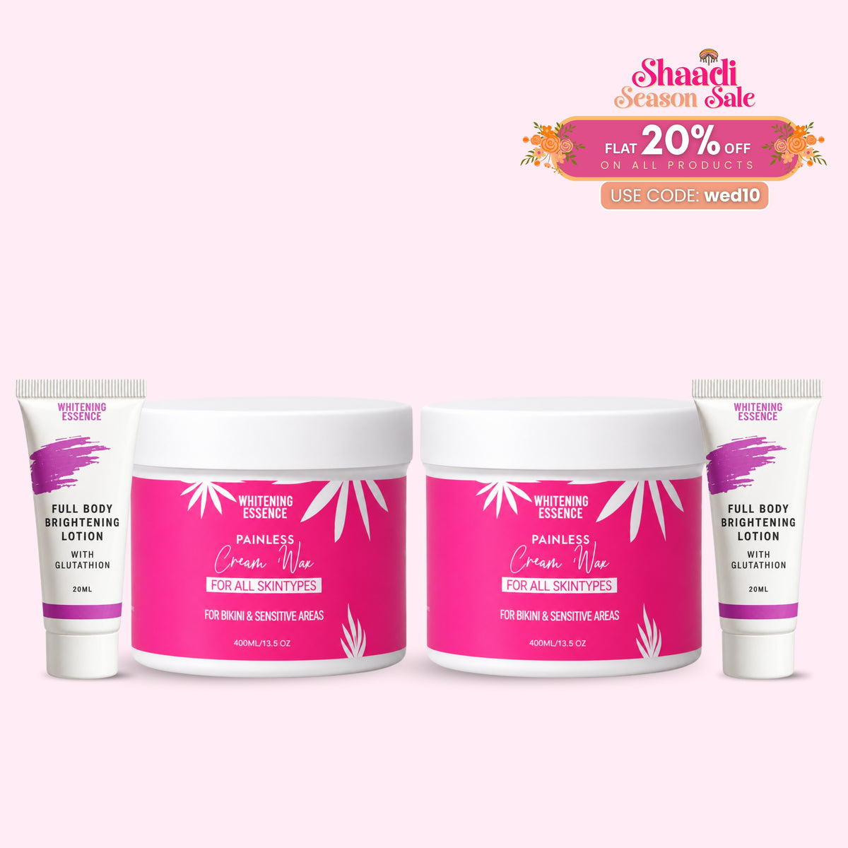 Painless Cream Wax + Strip Pack ( Free )