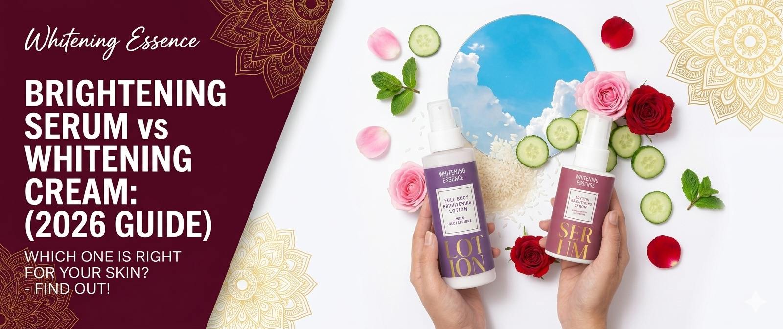 Brightening Serum vs Whitening Cream