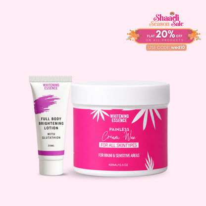 Painless Cream Wax + Strip Pack ( Free )