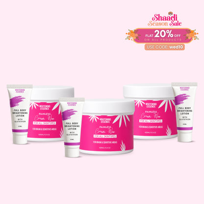 Painless Cream Wax + Strip Pack ( Free )