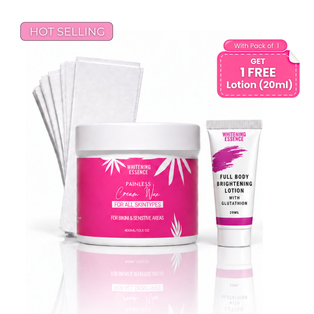Painless Cream Wax + Strip Pack ( Free )