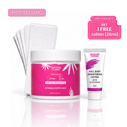 Painless Cream Wax + Strip Pack ( Free )