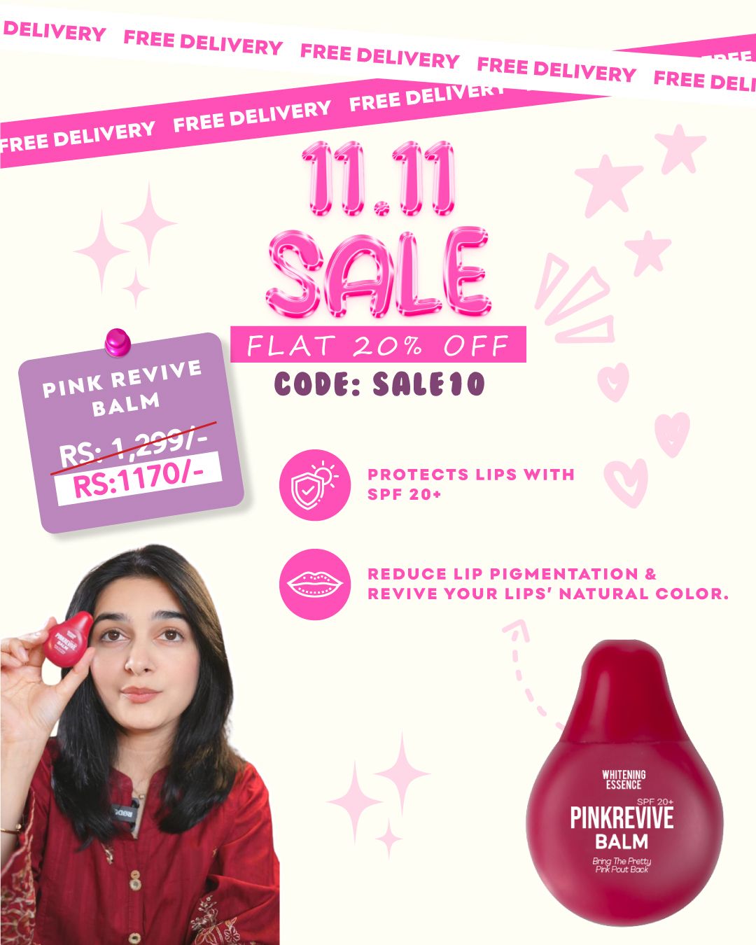 Pink Revive Balm SPF 20+