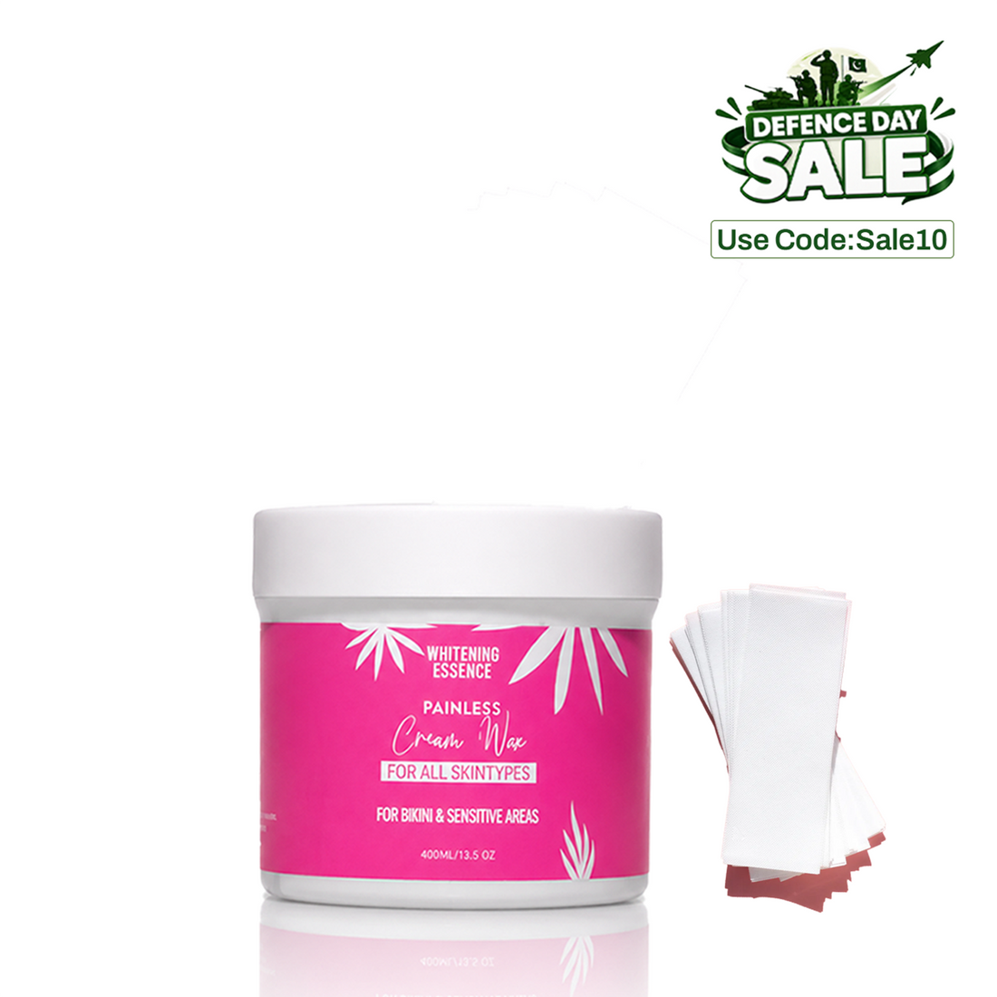 Painless Cream Wax + Strip Pack ( Free )