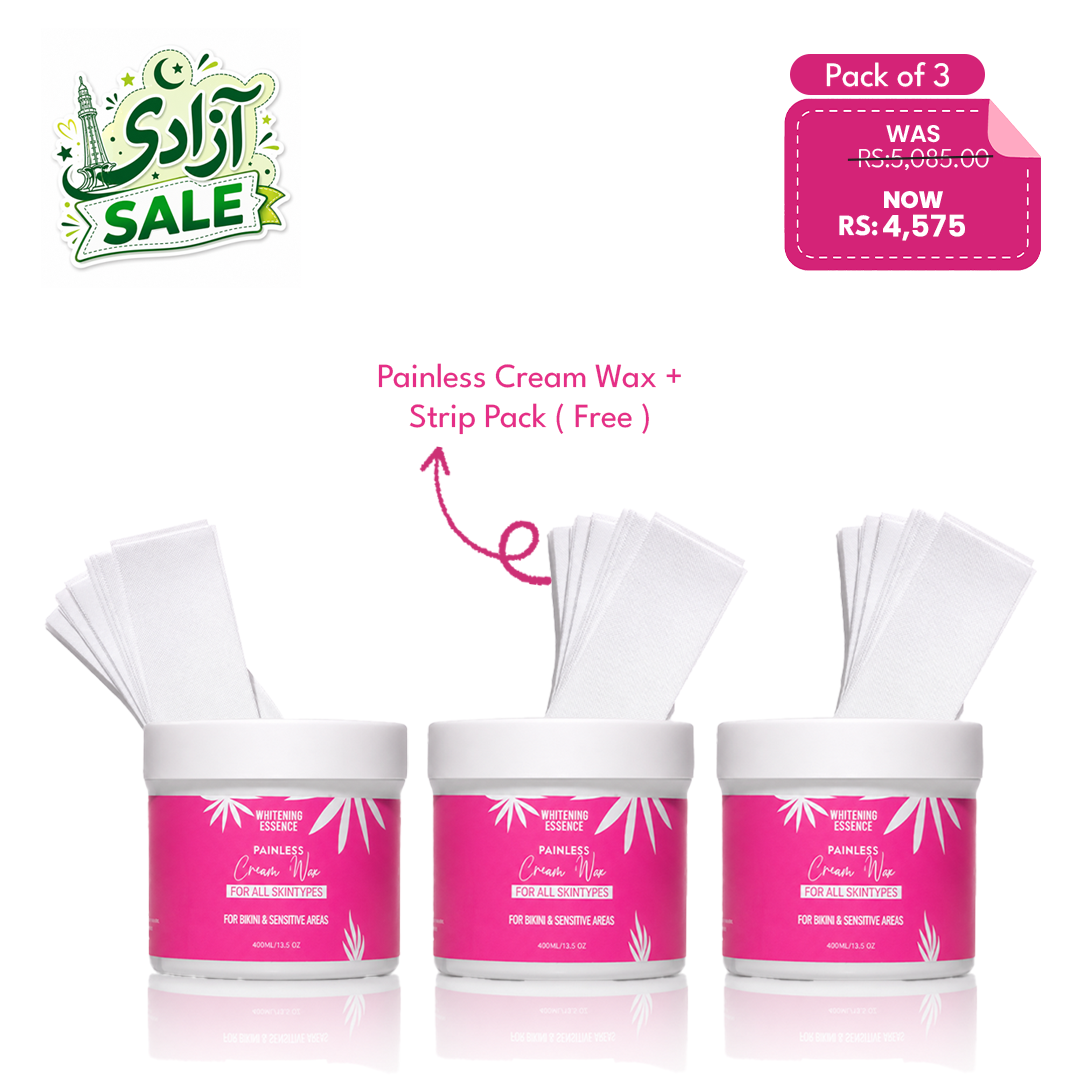 Painless Cream Wax + Strip Pack ( Free )