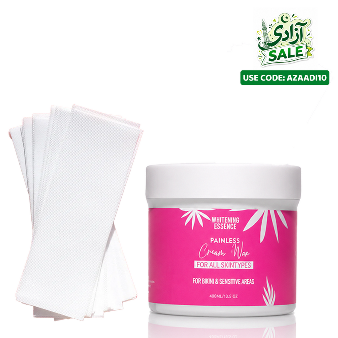 Painless Cream Wax + Strip Pack ( Free )